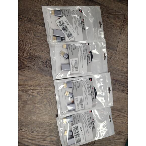 FOiNNEX Dp USB HDMI Adapter Cable Brand new Lot of 4 - Picture 3 of 7